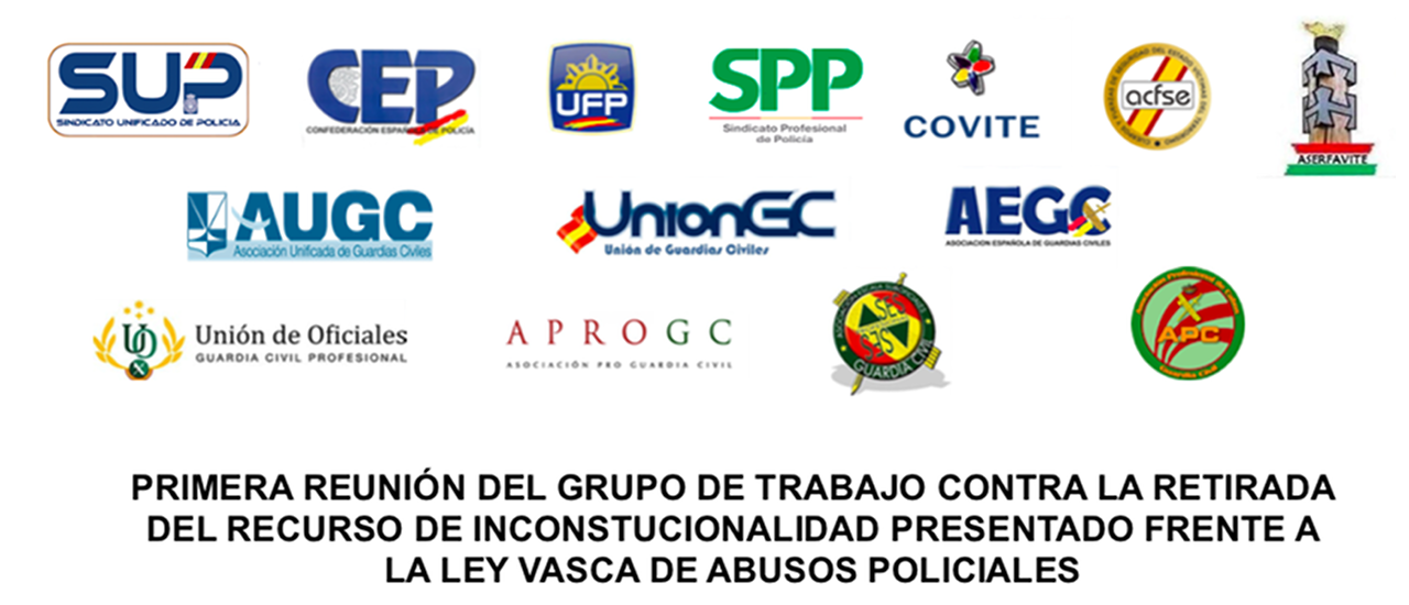 Algunas Asociaciones De Guardia Civil Sindicatos Policiales Y Asociaciones De Victimas Se Unen Contra La Ley Vasca De Abusos Policiales Union De Guardias Civiles