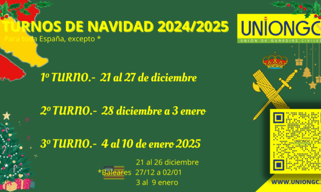 PERMISO DE NAVIDAD 2024/2025 – TURNOS