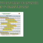 PREVISIÓN DE CONVOCATORIAS DE ANUNCIOS DE VACANTES 1º SEMESTRE 2025