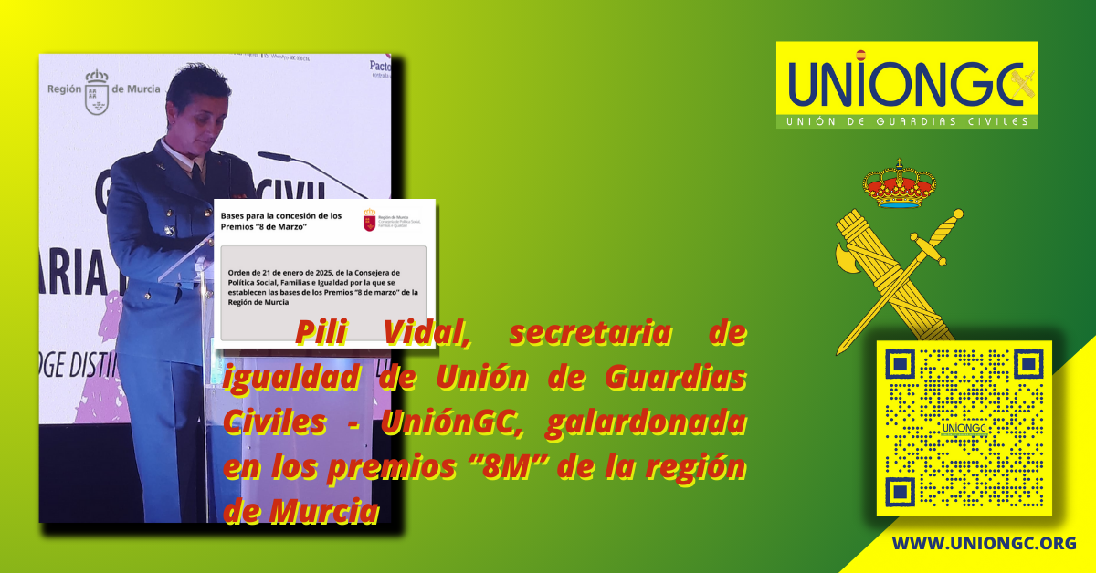 LA SECRETARIA DE IGUALDAD DE UNIÓNGC PREMIADA POR LA REGIÓN DE MURCIA